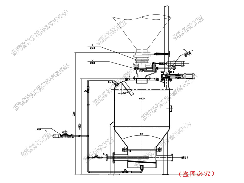  气力输送仓泵